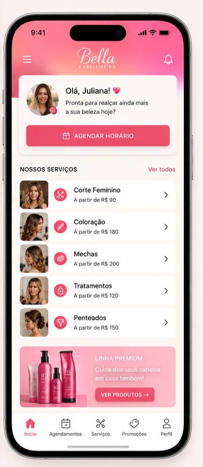 App Bella Cabeleireira