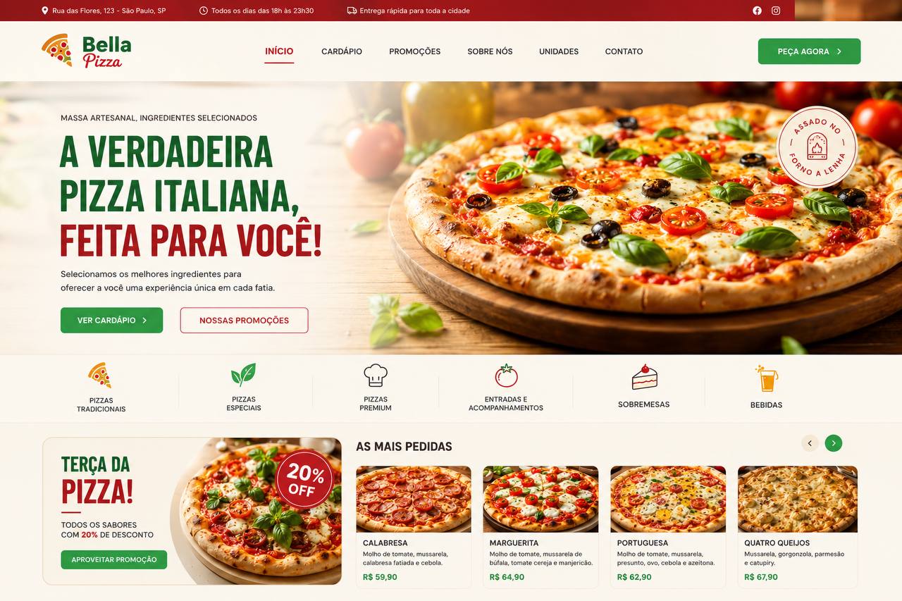 Site Bella Pizza