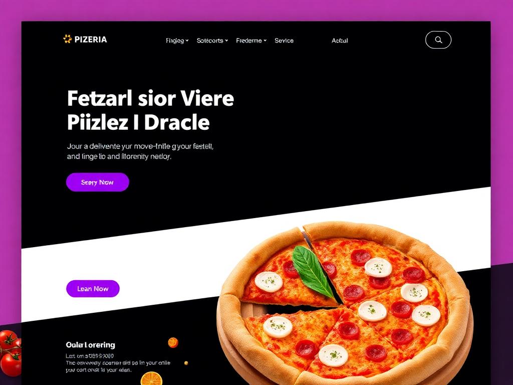 Site Pizzaria Moderna